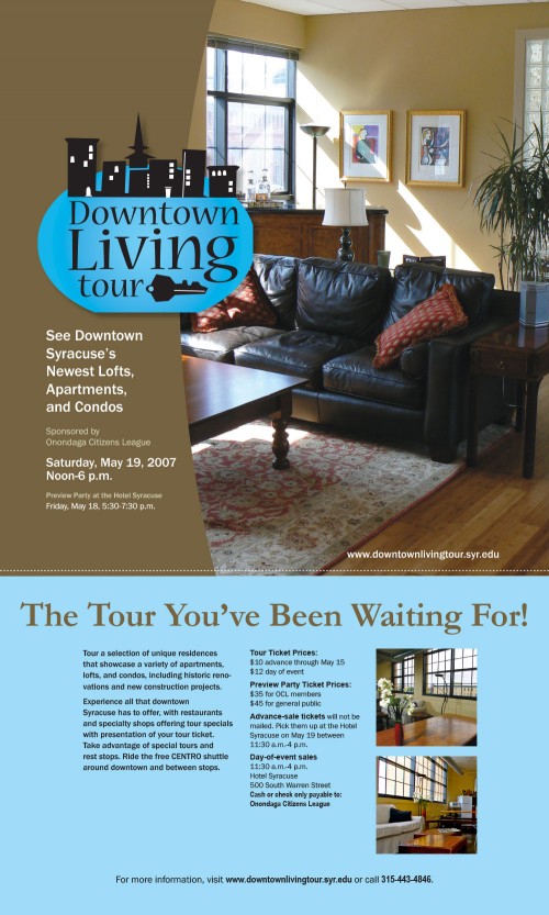 2007 Downtown Living Tour Poster